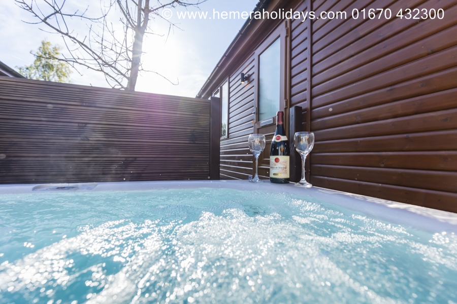 Whiteacres Hot Tub Lodge Country Park Northumberland